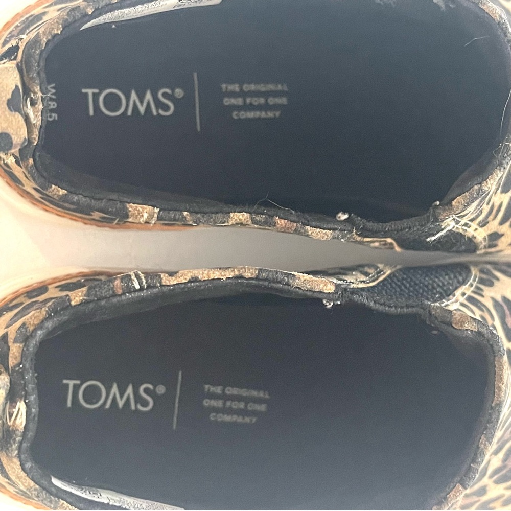 Toms Leopard Print Slip-On Ankle Boots - Picture 11 of 14